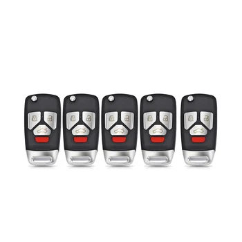 5Pc KEYDIY NB27-4 Пульт дистанционного управления Автомобильный ключ Универсальный 4 кнопки для стиля для программатора KD900 / -X2 MINI / -MAX
