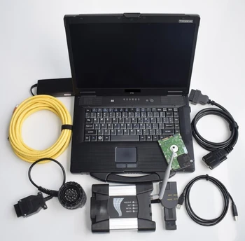 2023 Автомобильный диагностический инструмент Ноутбук CF52 90% новый компьютер 4 ГБ 1 ТБ HDD Программное обеспечение для BMW Wifi Icom Следующий диагностический сканер A+B+C