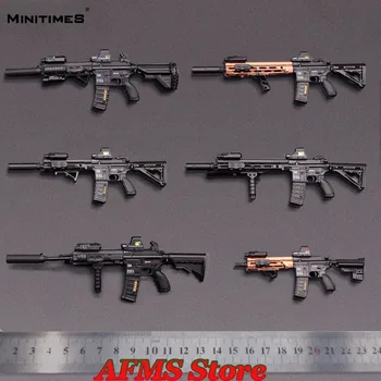 MINITIMES Коллекционный коллекционный предмет в масштабе 1/6 HK416 HK416 Серия M4 Винтовка Пистолет Аксессуар для оружия Fit 12