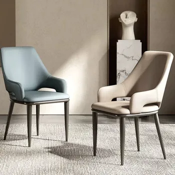 Портативные стулья Кухня с высокой спинкой Неоклассический Элегантный Модный высококачественный обеденный стул Американский шезлонг Современная мебель