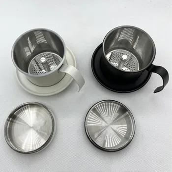  Фильтр из нержавеющей стали для кофе эспрессо, 1 чашка, 10-20 г, нержавеющая сталь, капельница для кофе, чашка для настаивания