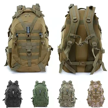 40L Военный тактический рюкзак для мужчин Кемпинг Походная сумка Светоотражающие дорожные сумки на открытом воздухе Molle 3P Камуфляжная сумка для альпинизма