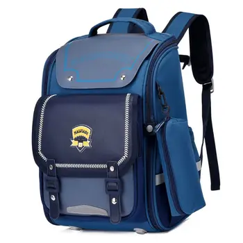 Детский школьный ранец для защиты позвоночника учеников начальной школы Школьный портфель большой емкости Рюкзак из двух частей