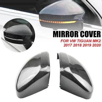  Крышка бокового зеркала заднего вида для VW Tiguan Allspace L MK2 2017 2018 2019 2020 Замена карбона
