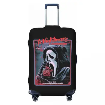 Хэллоуин Фильм ужасов Scream Багажник Чехол Эластичный Сидни Прескотт Ghost Face Дорожный чемодан Защитные чехлы подходит для 18-32 дюймов