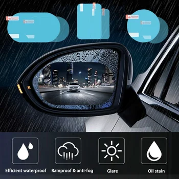 2 шт./комплект Авто Непромокаемая пленка Зеркало заднего вида защитное Защита от дождя Защита от тумана Водонепроницаемая пленка Наклейки