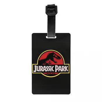  Изготовленная на заказ багажная бирка Парков Юрского периода с именной картой Sci Fi Dinosaur Privacy Cover ID Label для дорожной сумки Чемодан