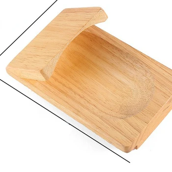 Деревянные бытовые кухонные гаджеты Инструмент для поедания устриц с деревянным подносом Экологически чистый и легко открывающийся Раковина