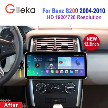 12,3-дюймовое головное устройство Android 13 GPS для Mercedes Benz B200 A B Class W169 W245 Viano Vito W639 Sprinter W906 BT Radio 4G