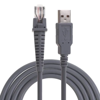 USB Соединительный кабель Длинная замена кабеля для передачи данных 2 м / 7 футов Подходит для сканеров GD4130 QD2100 GBT4100 Прочный