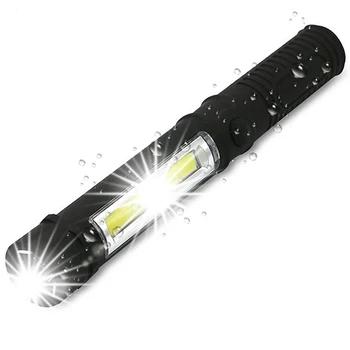 Многофункциональный светодиодный фонарик COB Mini Pen Light Work Inspection Светодиодный фонарик Stonego Torch Lamp с нижним магнитом и зажимом