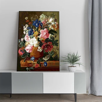 красочные цветы цветочные картины абстрактный холст живопись плакаты и принты гостиная украшение дома настенное искусство без рамок