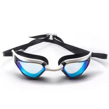 Очки для плавания для мужчин и женщин Защита от запотевания от ультрафиолета Водонепроницаемые силиконовые регулируемые очки для бассейна Очки для дайвинга для взрослых