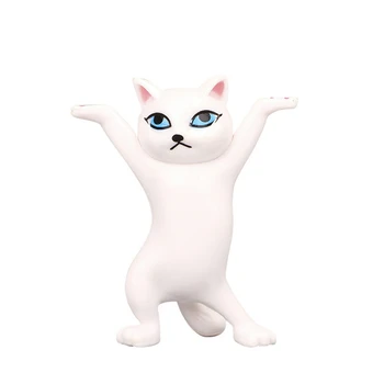 Dance Cat Беспроводная подставка для наушников Держатель для ручки Держатель гарнитуры для AirPods 1 и 2 и настольный дисплей Pro (белый)