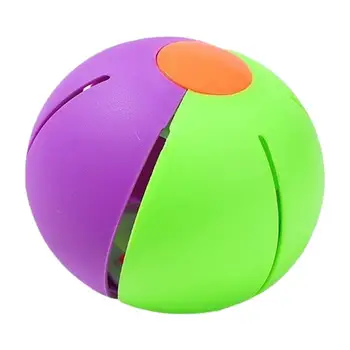 Игрушка с летающим мячом Плоский эластичный шаг на летающем шаре с разноцветными огнями Летающий мяч Инновационные креативные игрушки Спорт на открытом воздухе