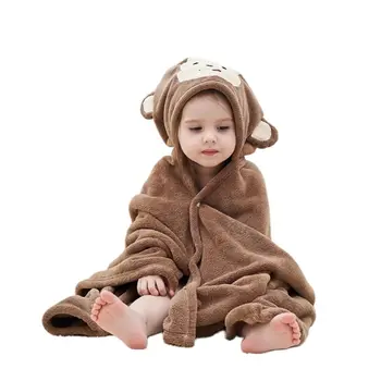 Полотенце для плавания Пушистое одеяло для детского душа Одеяло для халата для малышей с высокой впитывающей способностью