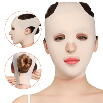Новый 3D Многоразовый Дышащий Красота Женщины Против морщин Лицо Сон Похудение Полный лифт V Маска Формирователь повязок Косметика