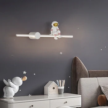 креативный настенный светильник минималистичный современный космонавт детская комната прикроватная спальня гостиная ночник домашний декор