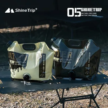 ShineTrip Портативная складная сумка для хранения питьевой воды пищевого класса Открытый кемпинг Автомобиль с ручной сумкой для воды большой емкости