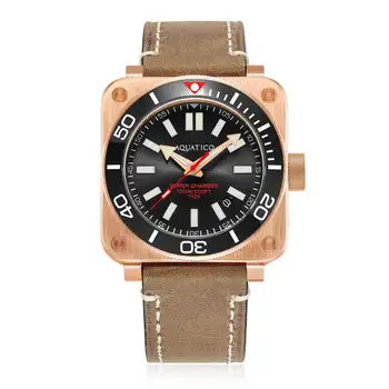 Часы Aquatico Super Charger Bronze Black Dial (SWISS Sellita sw200-1)