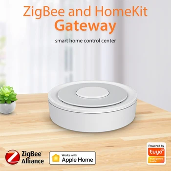 Tuya Zigbee Homekit Gateway Hub Smart Life Пульт дистанционного управления для Apple Siri Voice Control Alexa Google Home WiFi Беспроводной мост