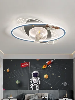  Astronaut Starry Sky Светодиодный потолочный светильник используется для столовой, спальни, коридора, кухни, белого, синего пульта дистанционного управления, украшения дома