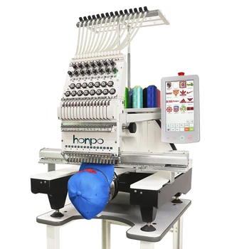  Горячая распродажа компьютеризированная вышивальная машина для одежды Автоматическая 15 игл с одной головкой