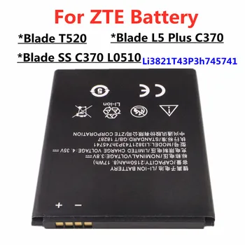 LI3821T43P3H745741 Сменный аккумулятор телефона для ZTE Blade L5 Plus C370 / Blade T520 / Blade SS C370 L0510 2150 мАч Высокое качество