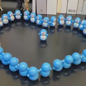 Doraemon Мини Мультфильм Креативный Тумблер Синий Толстый Астронавт Игрушка Дети Играть Дом Головоломка Настольная Игра Кукла Украшение Комнаты Подарки