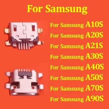 100 шт. USB-порт для зарядки Штекер док-разъем Разъем для Samsung A10s A20S A30S A40S A50S A70S