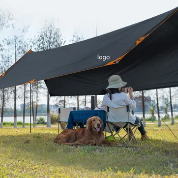  Высококачественный сверхмощный солнцезащитный навес Pop Up Палатка Водонепроницаемый на открытом воздухе Складной очень большой гамак для кемпинга Брезент от дождя 210T