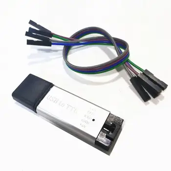 Алюминиевая оболочка CP2102 Модуль USB 2.0 в TTL UART 5-контактный последовательный преобразователь STC Заменить FT232 Поддержка модуля 5 В / 3,3 В