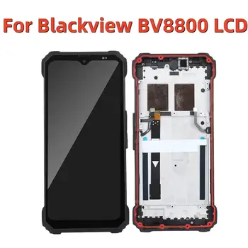 Для сенсорного экрана Blackview BV8800 + 2400x1080 для ЖК-дисплея BL8800 Pro Дигитайзер в сборе с рамкой