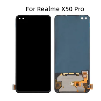 Оригинальный ЖК-дисплей для дисплея Realme X50 Pro 6,44 дюйма для Oppo Сенсорный ЖК-экран Realme X50 Pro 5G RMX2075 RMX2071 RMX2076 части дисплея