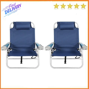 RedSwing Портативный пляжный стул с рюкзаком, многопозиционный складной низкий пляжный стул для взрослых, алюминиевый сверхмощный компактный стул