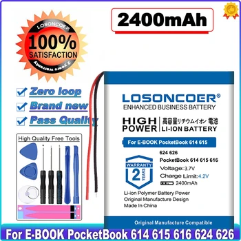 Верхний аккумулятор 2400 мАч 306075 для электронной книги PocketBook 614 615 616 624 626 Digma E628 R657 R659 4G-15 / 4K-19 Touch Lux 3