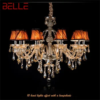 BELLE Люстра в американском стиле Светодиодная подвесная свеча Подвесной светильник Роскошные светильники для домашнего декора Вилла Холл