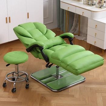 Откидывающееся роскошное кресло для салона Гидравлическая ножка Парикмахерская Парикмахерская Стул для салона Портативный винтажный Cadeira de Barbeiro Коммерческая мебель
