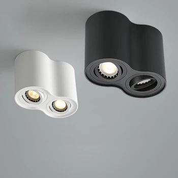 Накладной светодиодный потолочный светильник Сменная светодиодная лампа GU10 Светодиодный точечный светильник с регулируемым углом наклона для дома