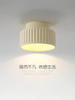 Японский стиль Тихий стиль Потолочный светильник Простой современный светильник для столовой Скандинавская столовая Чайная комната Учебная лампа Кремовый стиль
