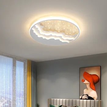 Простой коммерческий светодиодный потолочный светильник для домашней столовой Светодиодная лента для гостиной Потолочный светильник Спальня Внутреннее освещение lampara Techo