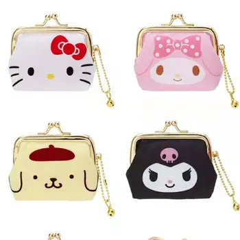 ins 2023 Новое Рождество Sanrio Cinnamoroll Lock Кошелек Hello Kitty Kuromi Hanging Kawaii Cartoon Fashion Милые аниме игрушки для девочек