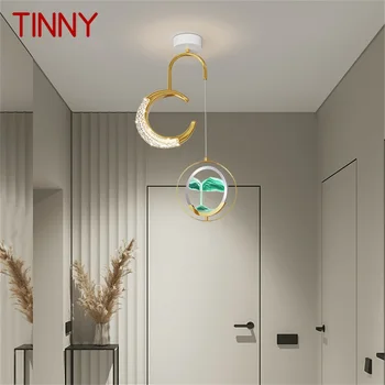 TINNY Современные золотые подвесные светильники Светодиодная креативная подвесная лампа в виде песочных часов для домашнего декора прохода
